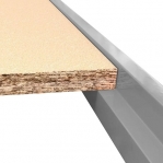 Wide Span Shelving with wheels 2100x1400x600, 3 levels with chipboard MAXI