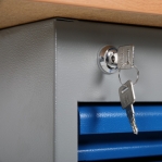 Worktable w. draw. 5 draw. 2000x800 mm, oak