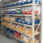 Starter bay 2100x1200x600, 500kg/level, 4 levels with mesh deck