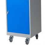 Tööriistakapp kirjutusalusega ratastel 500x500x1100/1270