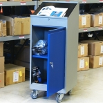 Tööriistakapp kirjutusalusega ratastel 500x500x1100/1270