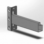 Tala 1500 mm, 60x40x1,5/600 kg tasapind laoriiul/rehviriiul UNIVERSAL