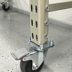 Wide Span Shelving with wheels 2100x1800x600, 3 levels with chipboard MAXI