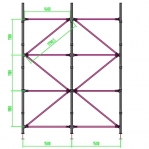 Tagarist konsoolriiulile 4000Kx1500L STRONG
