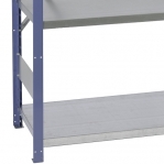 Starter bay 2100x1000x400 200kg/shelf,5 shelves, blue/Zn