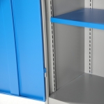 Töökojakapp tugev, 4 riiuliga. 2000x1020x540 RAL 7038/5005