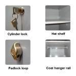 Metallist Riidekapp pingiga, 4x300 1900x1200x830