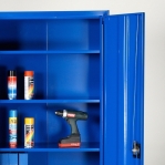 Töökojakapp 4 riiuliga 1800x800x400 RAL 5017 kokkupandav