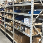 Wide Span Shelving with wheels 2100x1800x600, 3 levels with chipboard MAXI