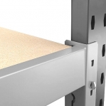 Wide Span Shelving with wheels 2100x1400x500, 3 levels with chipboard MAXI