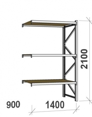 Laoriiul jätkuosa 2100x1400x900 600kg/tasapind,3 PLP tasapinda