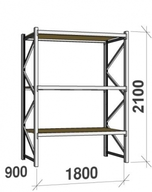 Laoriiul põhiosa 2100x1800x900 480kg/tasapind,3 PLP tasapinda