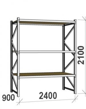 Laoriiul põhiosa 2100x2400x900 300kg/tasapind,3 PLP tasapinda