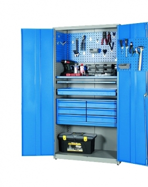 Workshop cabinet 2000x1020x540 RAL 7038/5005