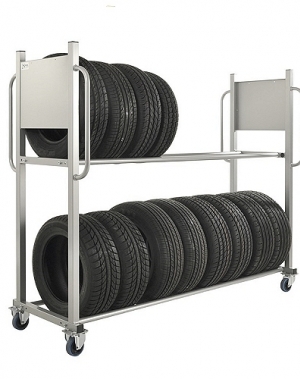 Rehviriiul ratastega/Rehvikäru 2030 x 720 x 1620 piduritega, 16 rehvile