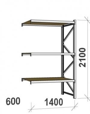 Laoriiul jätkuosa 2100x1400x600 600kg/tasapind,3 PLP tasapinda
