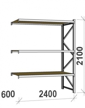 Laoriiul jätkuosa 2100x2400x600 300kg/tasapind,3 PLP tasapinda