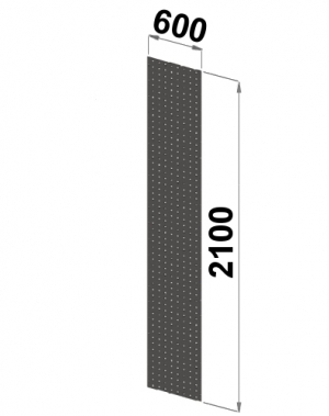 Küljeplekk 2100x600 perforeeritud