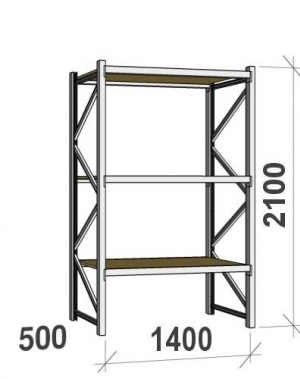 Laoriiul põhiosa 2100x1400x500 600kg/tasapind,3 PLP tasapinda