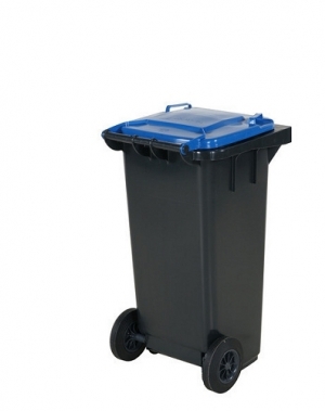 Prügikonteiner 120L, sinise kaanega