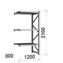 Laoriiul jätkuosa 2100x1200x800 600kg/tasapind,3 tsinkplekk tasapinda