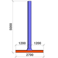 T-post 5000x2x1200 HEAVY