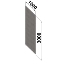 Tagasein 3000x1000 zn perforeeritud