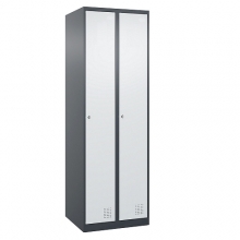 2-door locker 1820x600x500, RAL7035