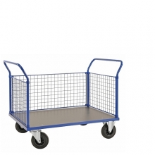 Platvormkäru 1166x700x1020mm, piduriga, 500kg