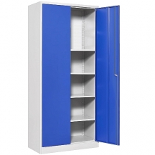 File cabinet, 4 shelves, 1950*1100*550, RAL7035/RAL5010